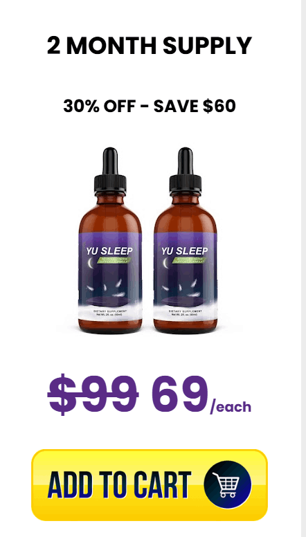 Yu Sleep liquid sleep supplement bottle with natural sleep support ingredients